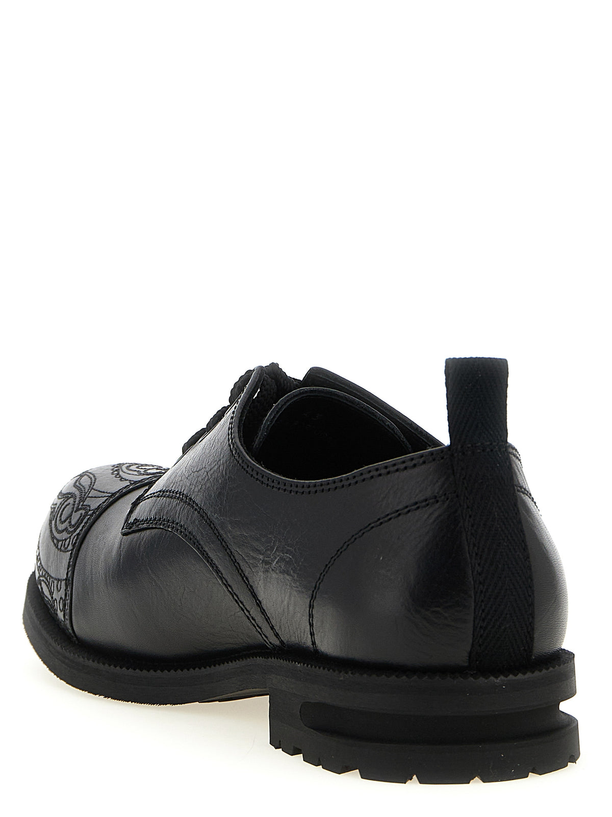 Chaussures basses et richelieus en cuir de veau noir Kiko Kostadinov