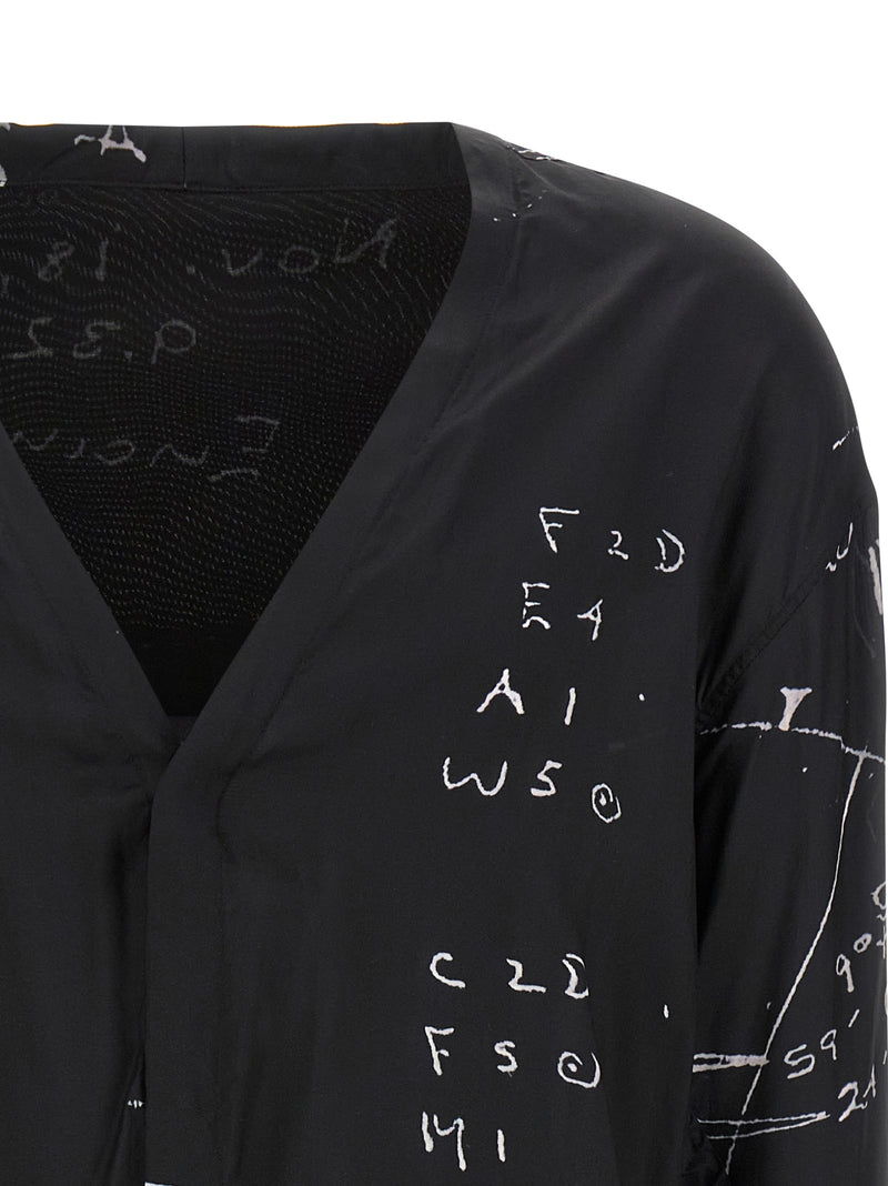 Blouse noire en viscose Rick Owens