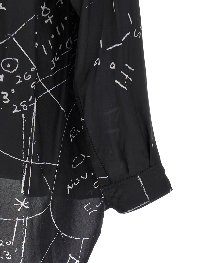 Blouse noire en viscose Rick Owens