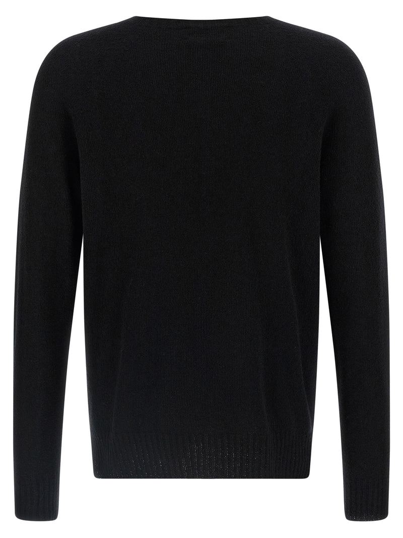 MA'RY'YA Black Cotton Cardigan