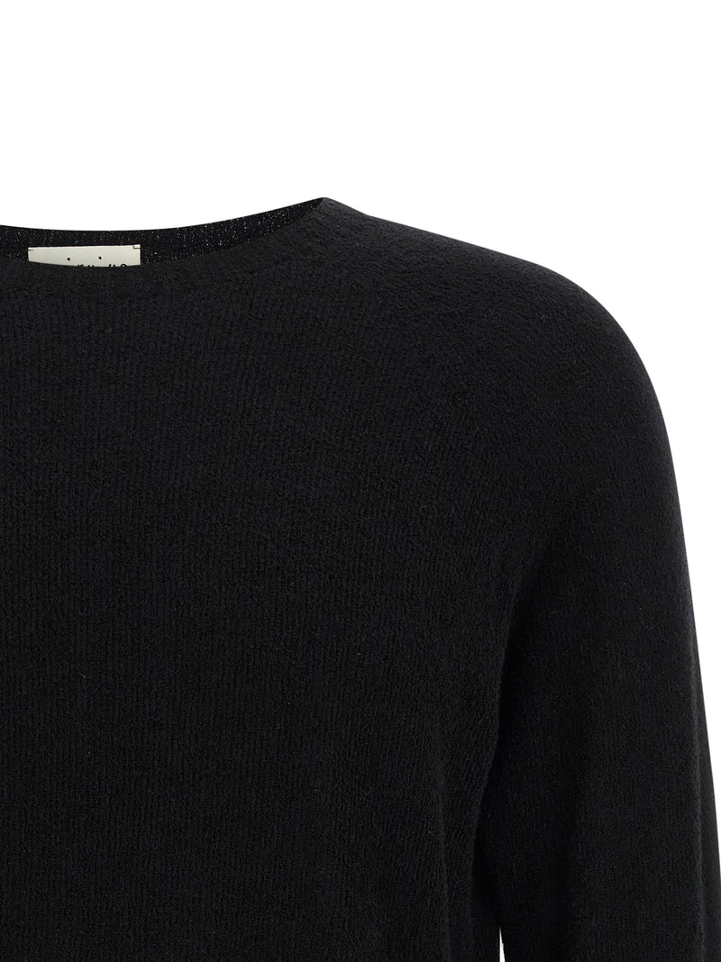 MA'RY'YA Black Cotton Cardigan