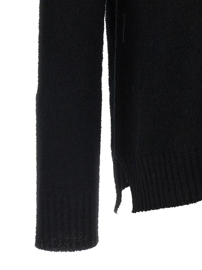 MA'RY'YA Black Cotton Cardigan