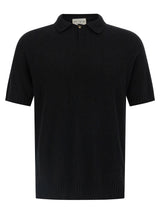 Polo en coton noir MA'RY'YA