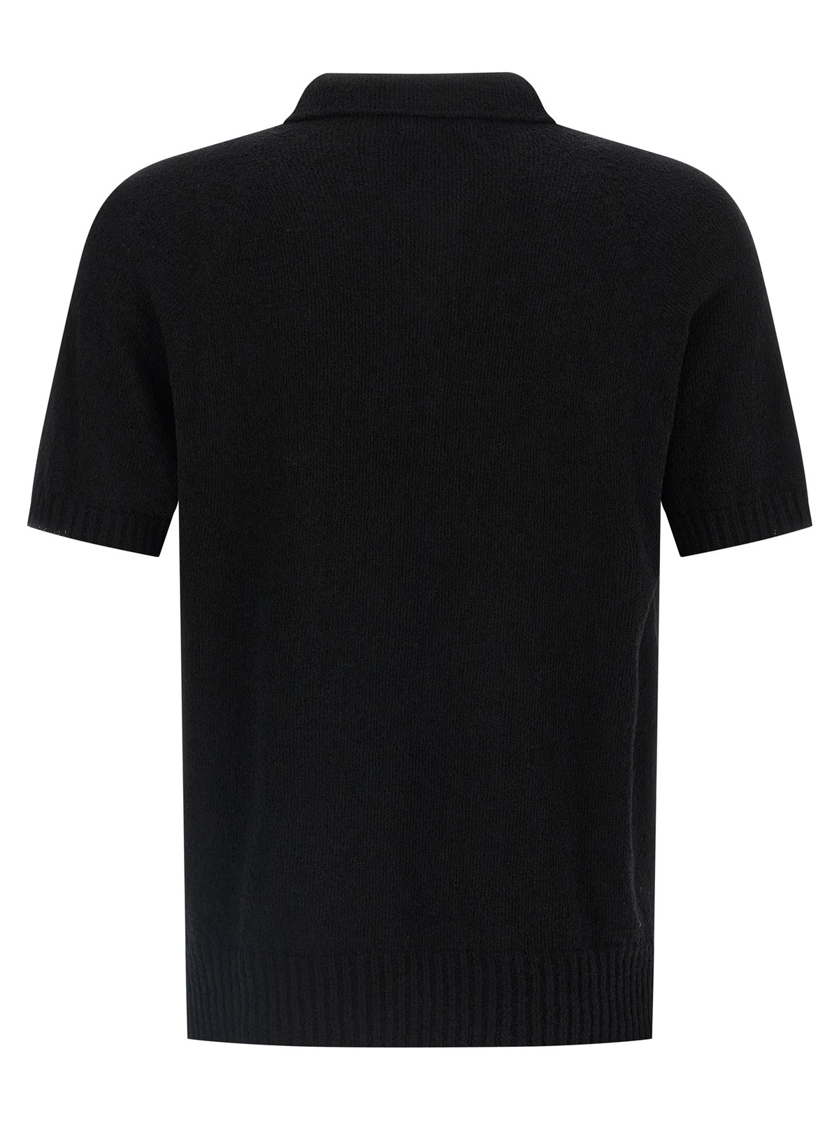 Polo en coton noir MA'RY'YA