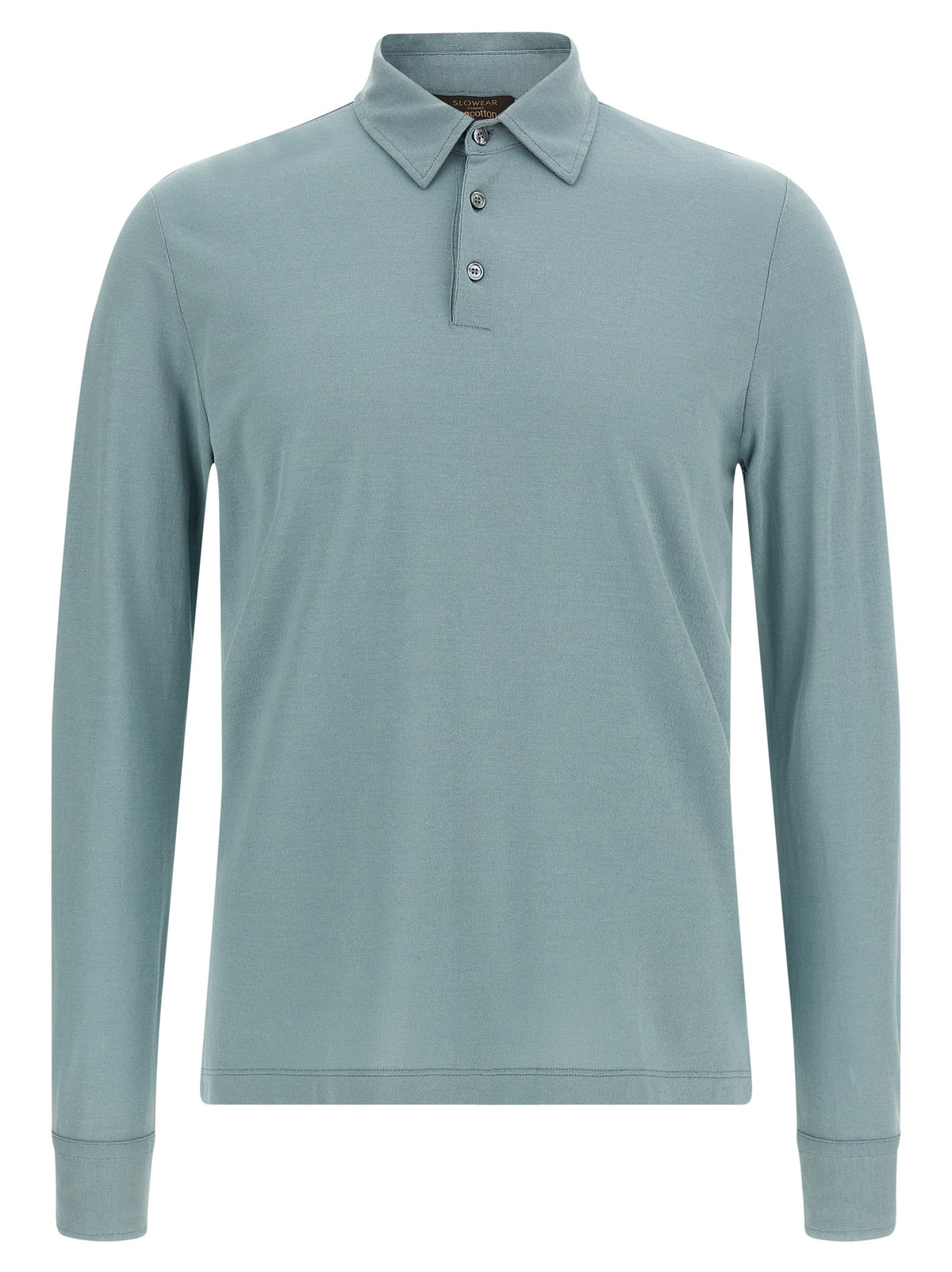ZANONE Blue Cotton Polo Shirt