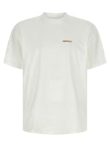 Gramicci White Cotton T-Shirt with Ice Sculpture Print