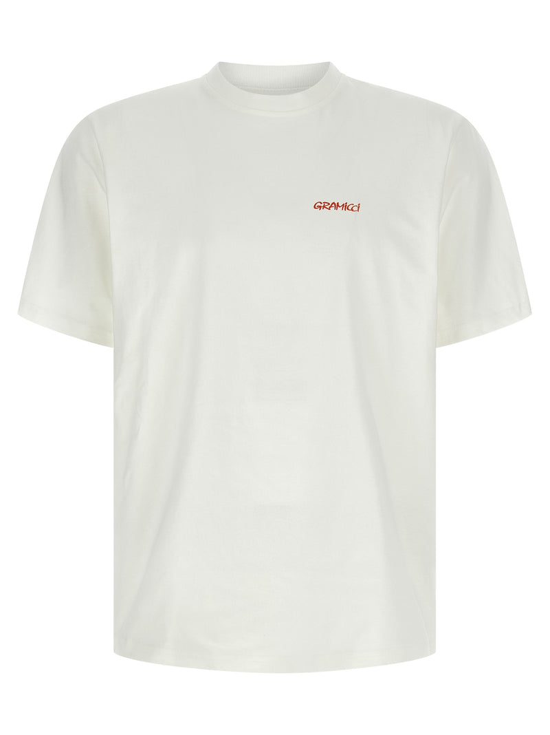 Gramicci White Cotton T-Shirt - Bold Style & Comfort