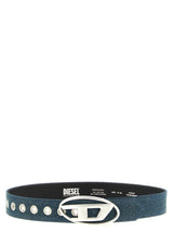 Diesel B-1DR Blue Cotton Regular Belt