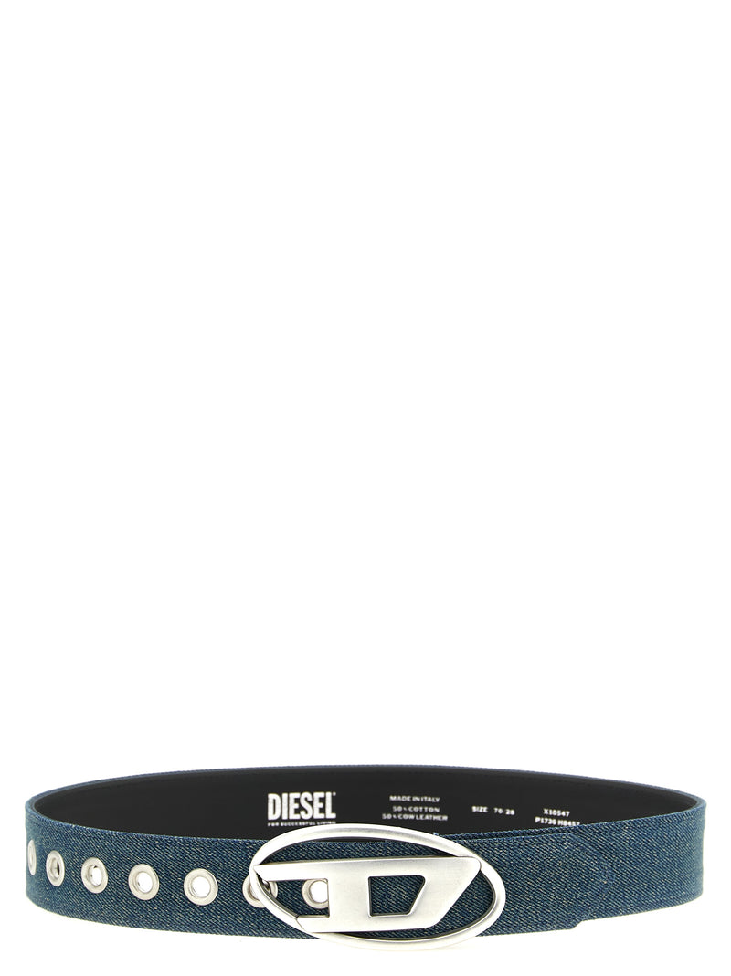 Diesel B-1DR Blue Cotton Regular Belt