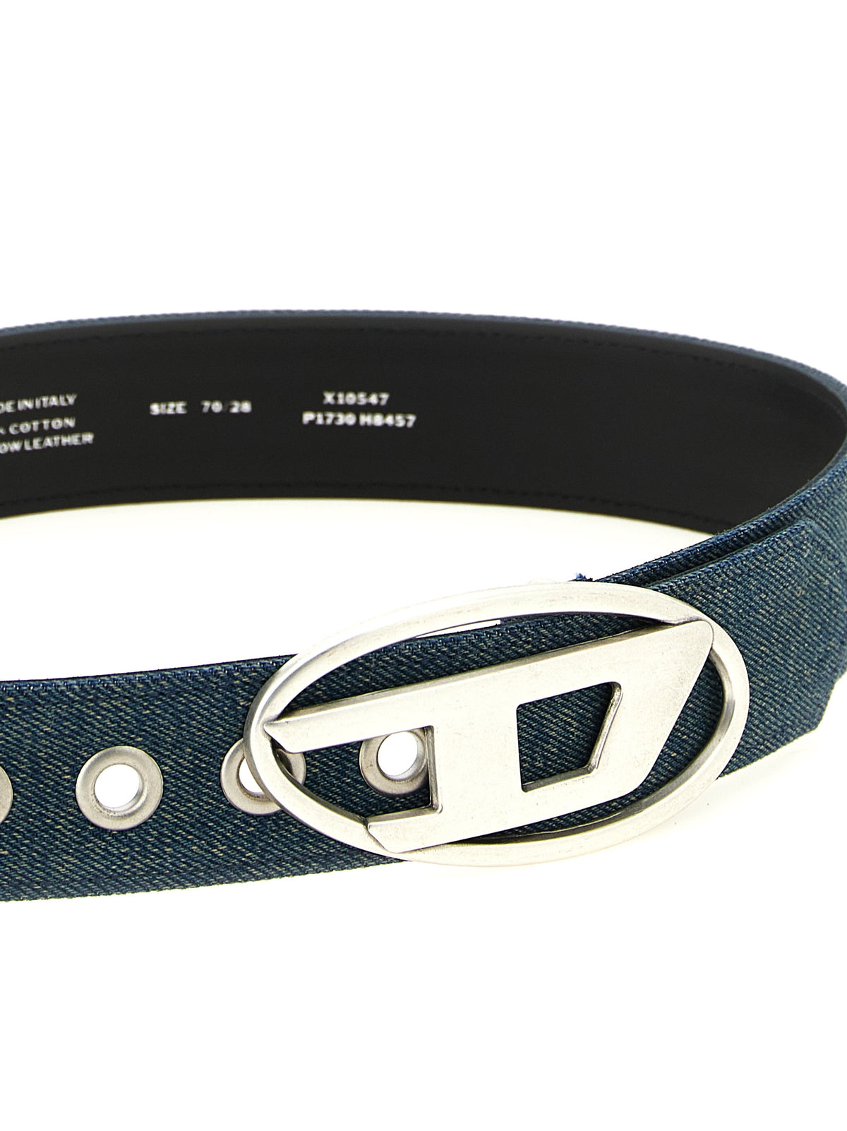 Diesel B-1DR Blue Cotton Regular Belt