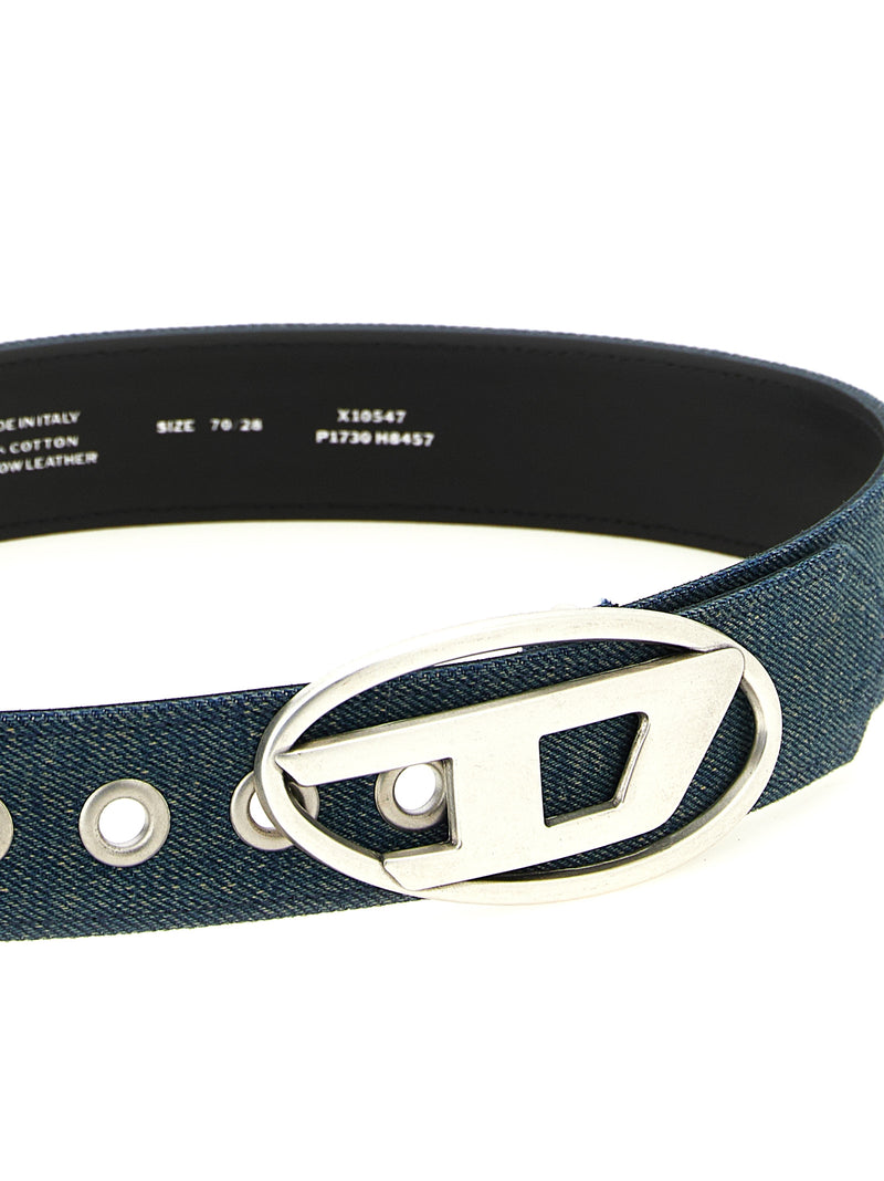Diesel B-1DR Blue Cotton Regular Belt
