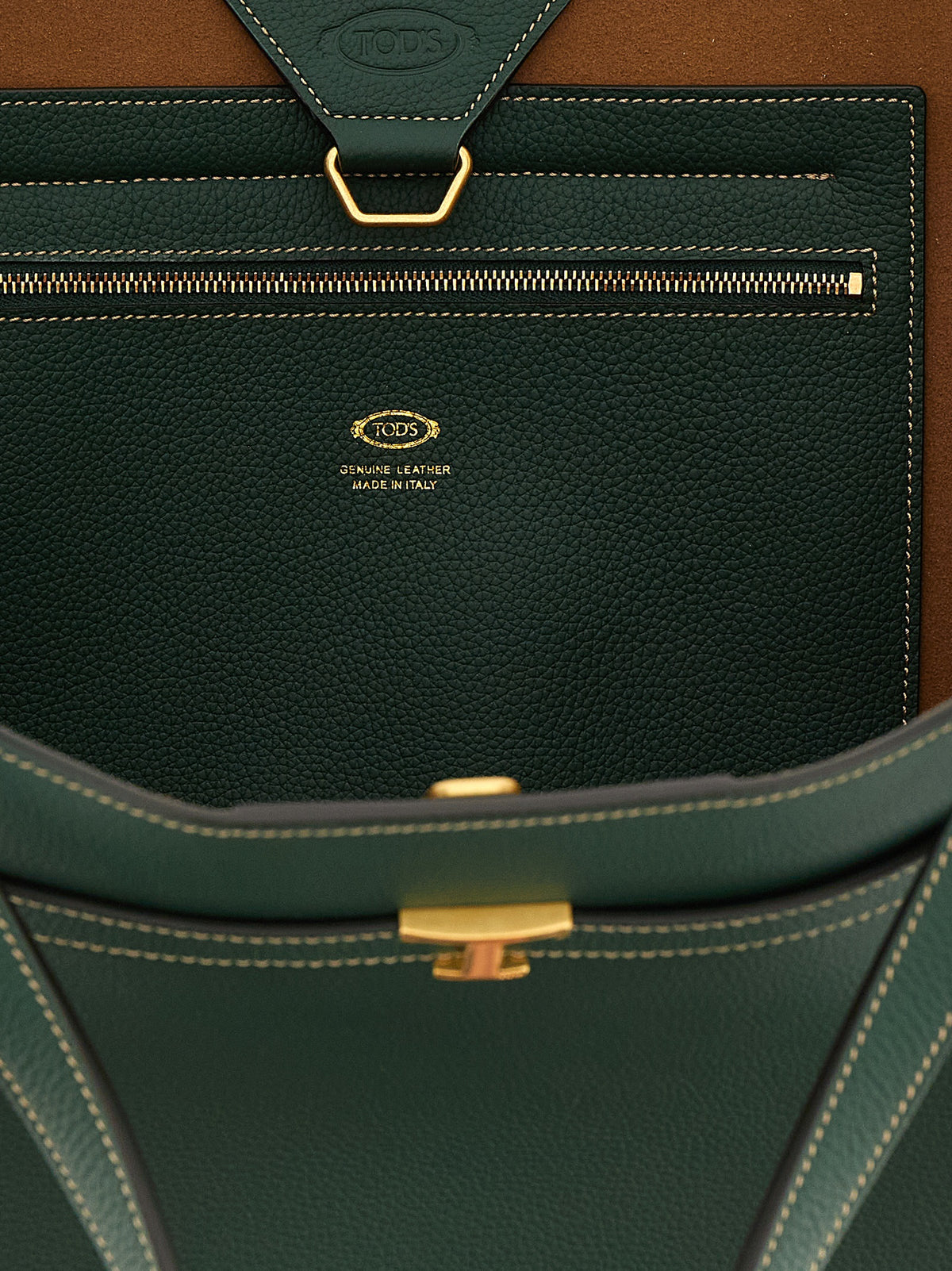 Tod's Bicolor Calfskin Tote Bag - Timeless Elegance