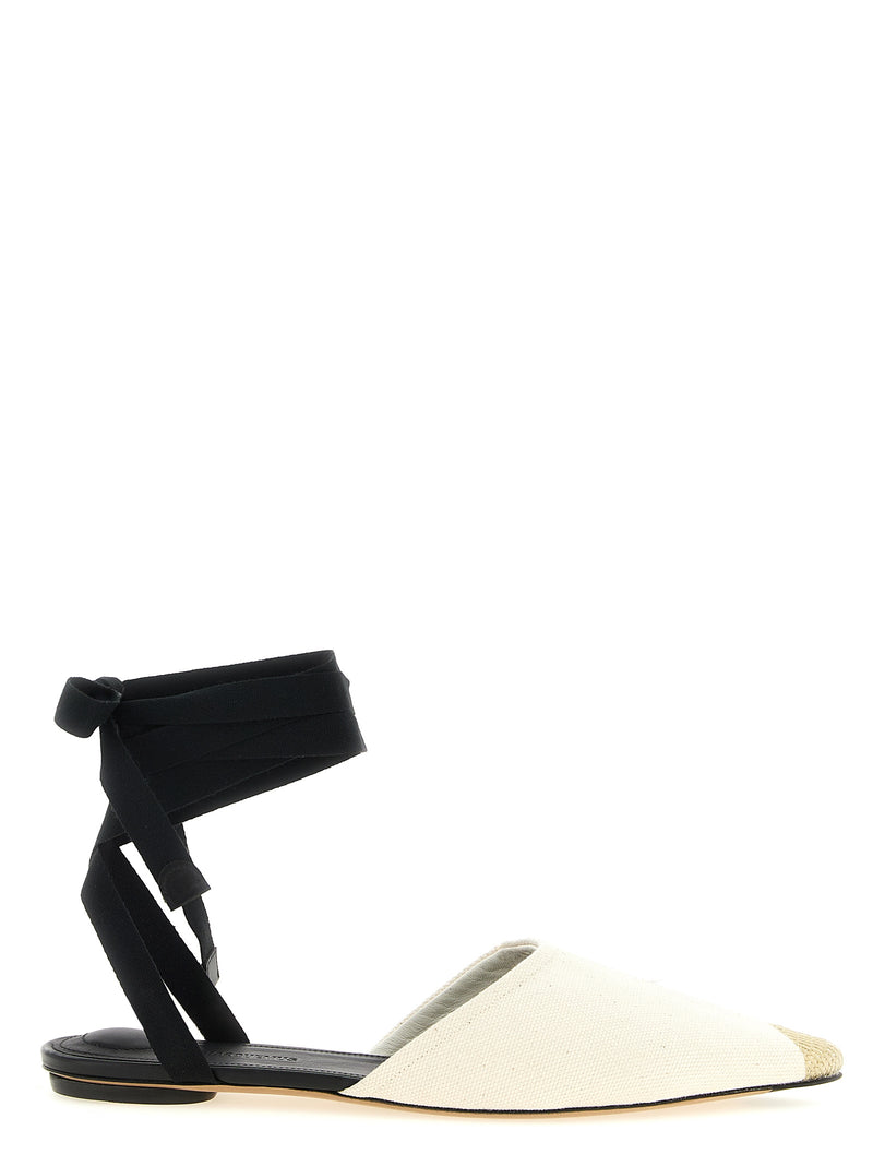 Espadrilles en cuir de vachette beige Jacquemus