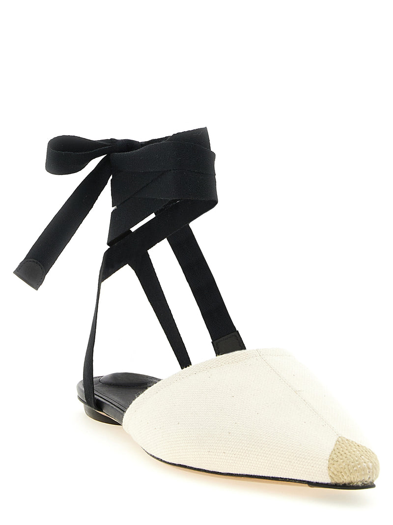 Espadrilles en cuir de vachette beige Jacquemus