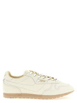 Autry Beige Cowhide Low Top Sneakers