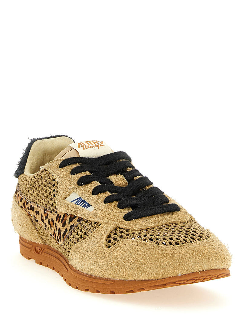 Baskets athlétiques Autry en coton beige