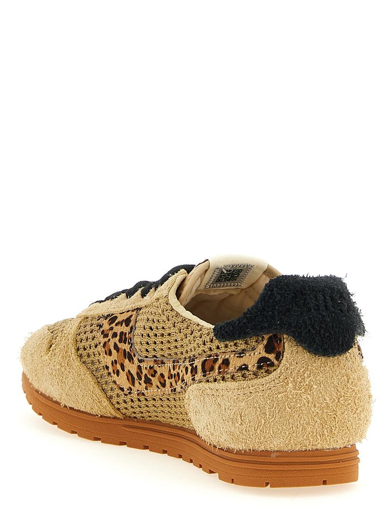 Baskets athlétiques Autry en coton beige