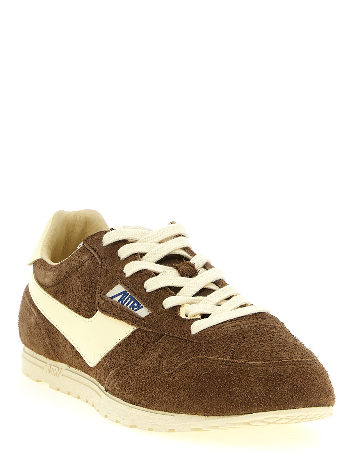 Baskets de sport Autry en cuir de vachette marron