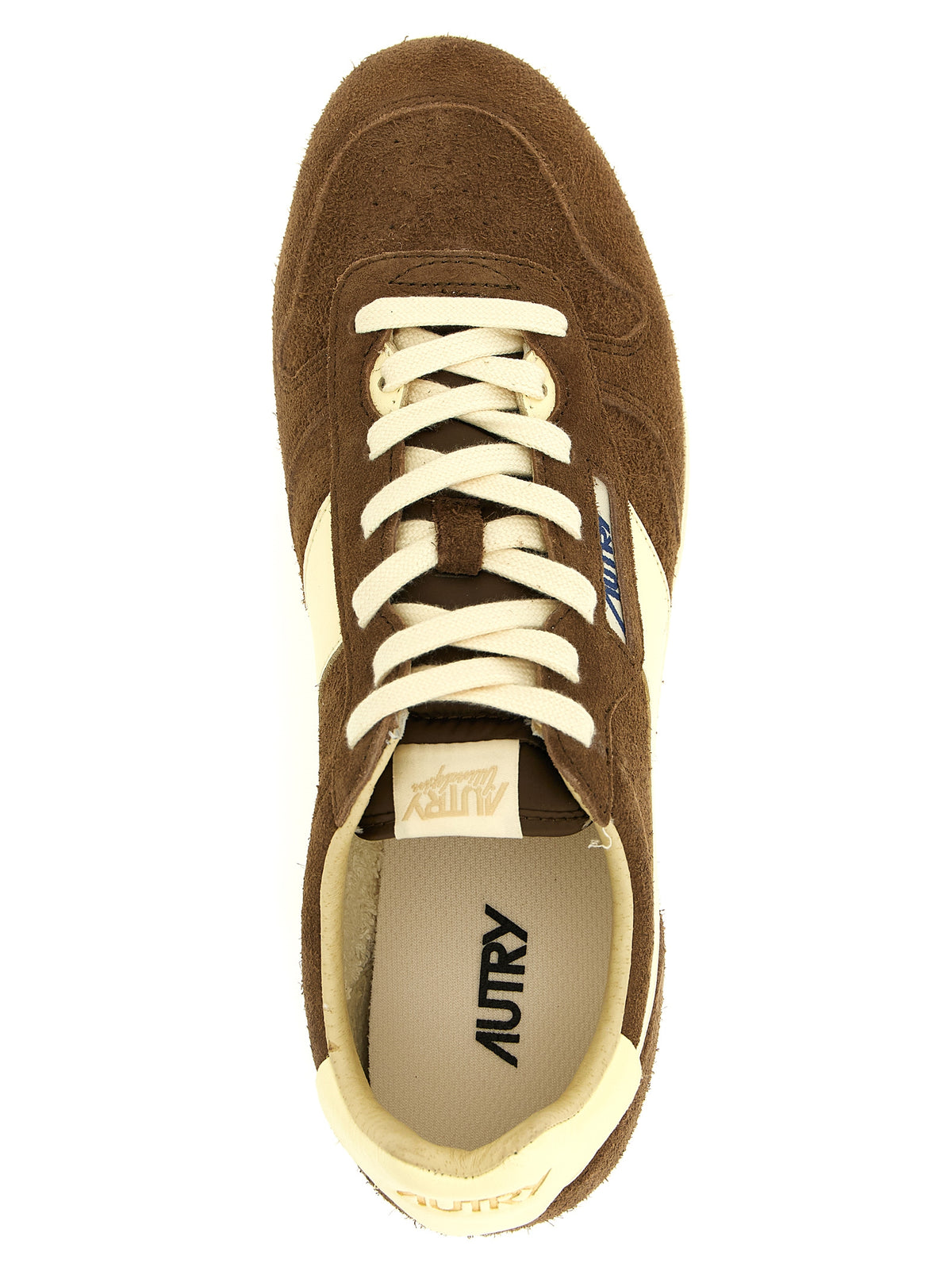 Baskets de sport Autry en cuir de vachette marron