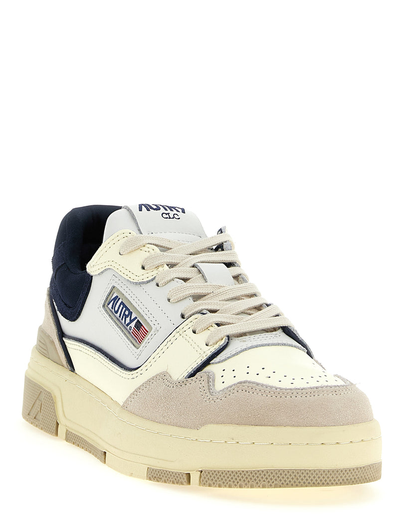 Baskets basses Autry en cuir de vachette bleu