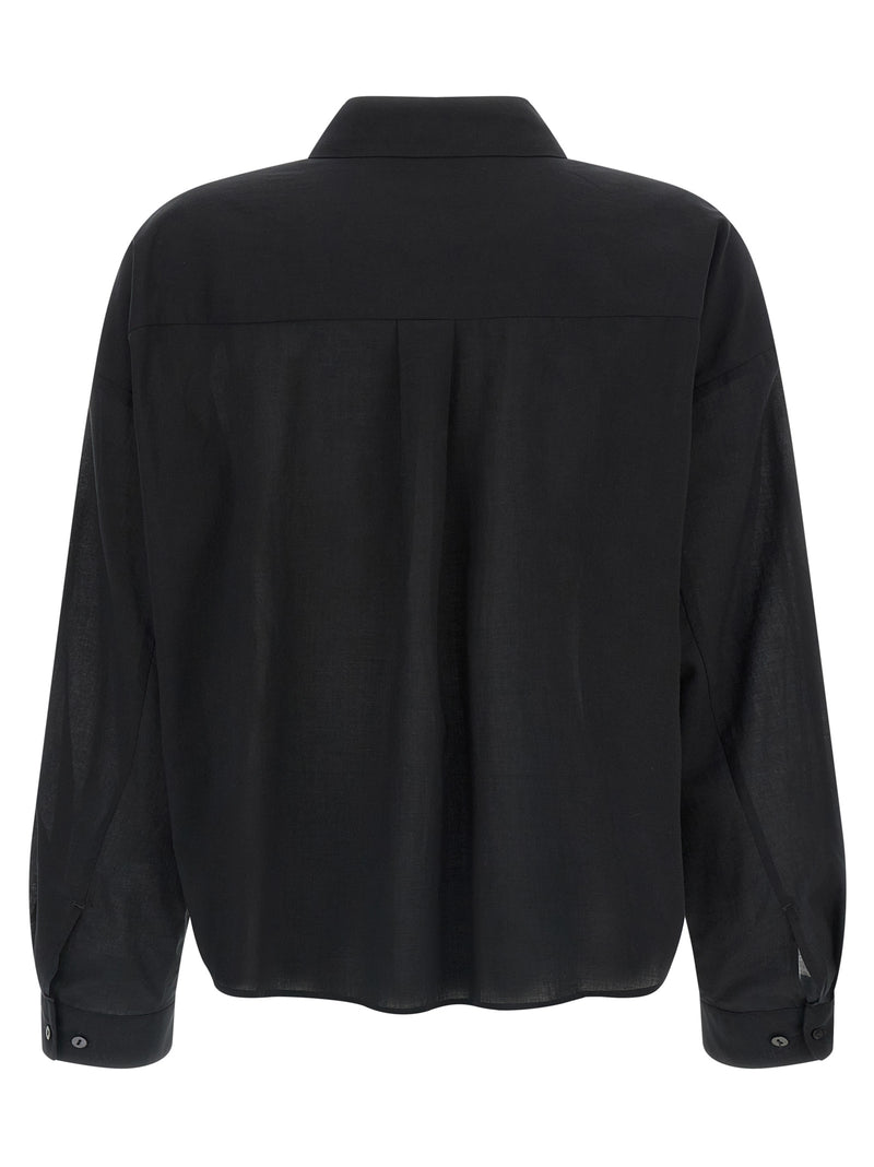 XACUS Bicolor Cotton Blouse - Heather Style