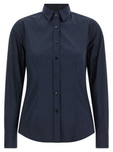 Chemisier XACUS bleu en coton