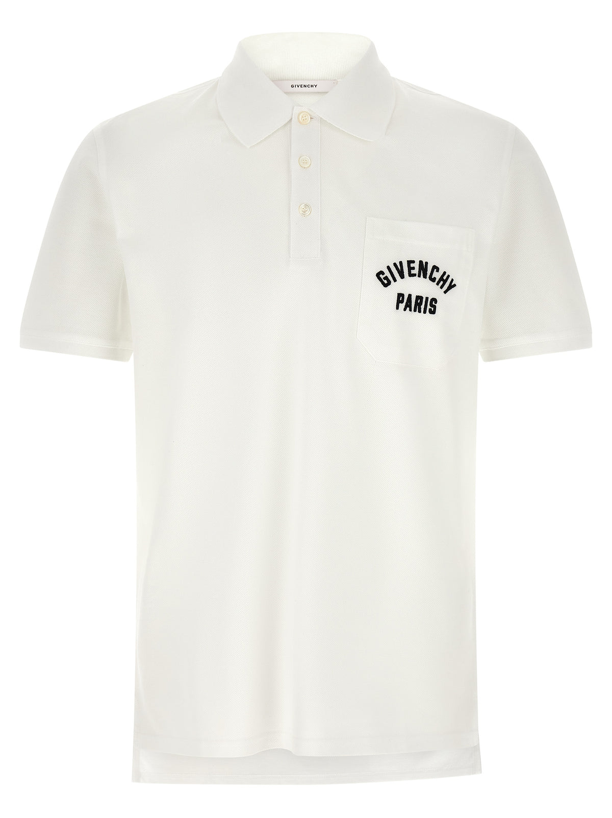 Givenchy White Cotton Polo Shirt