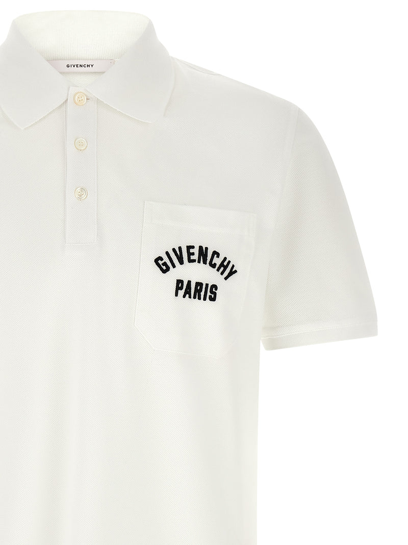 Givenchy White Cotton Polo Shirt - Stylish & Comfortable