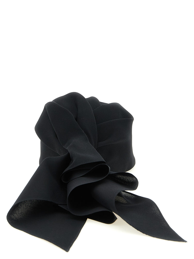Casquette Balenciaga en soie noire