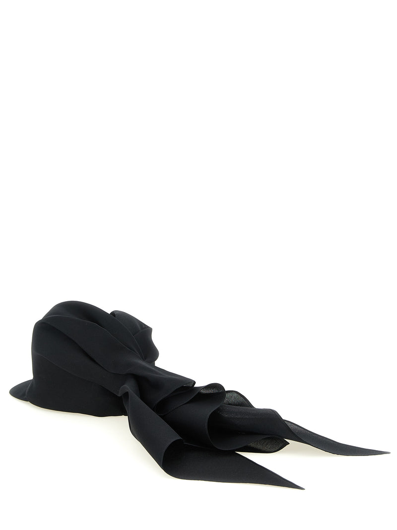 Casquette Balenciaga en soie noire