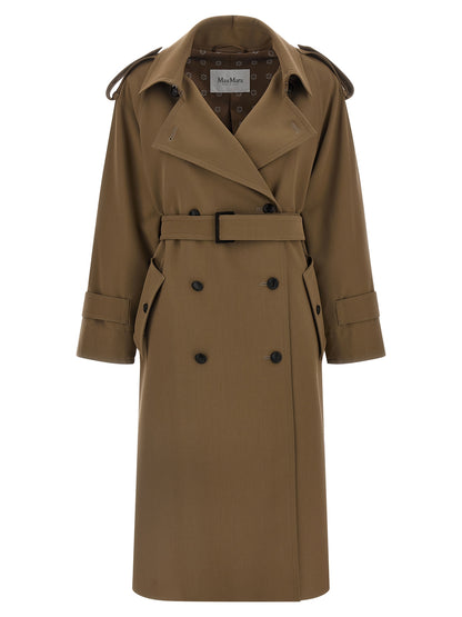 Max Mara Brown Virgin Wool Coat