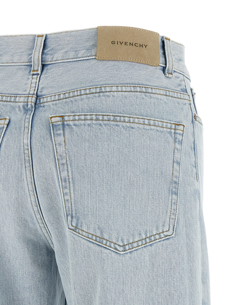 Givenchy Blue Cotton Straight-Leg Jeans for Women