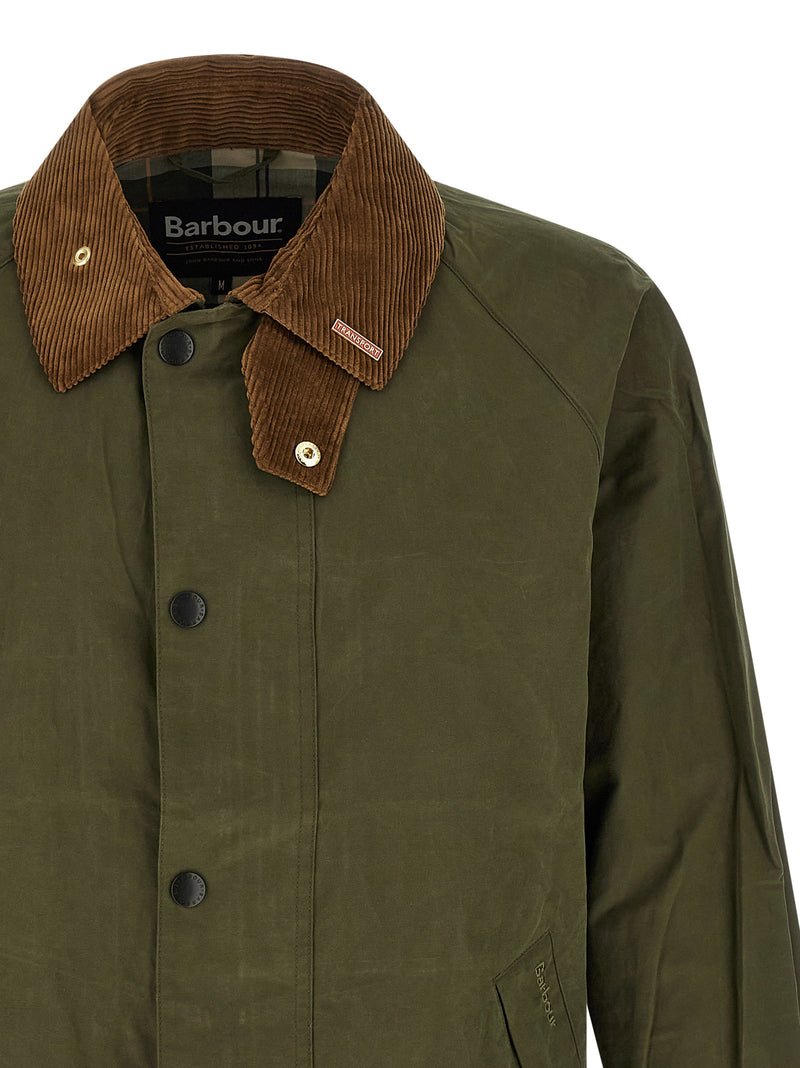 Barbour Bicolor Cotton Full-Length Jacket