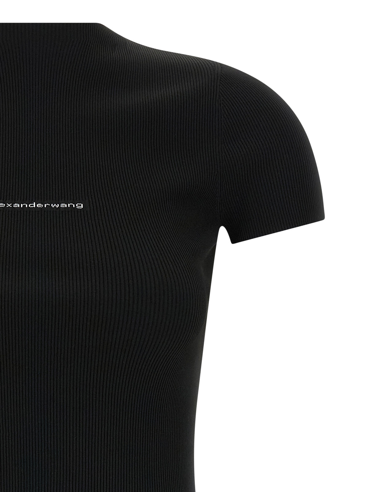 Robe courte en polyamide noir Alexander Wang