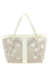 Sac cabas Twinset en cuir blanc