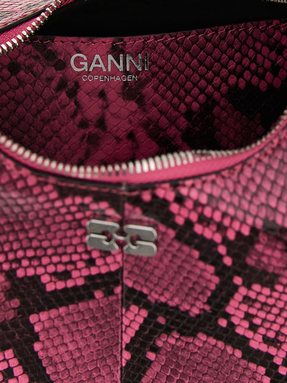 Ganni Fuchsia Recycled Polyester Handbag