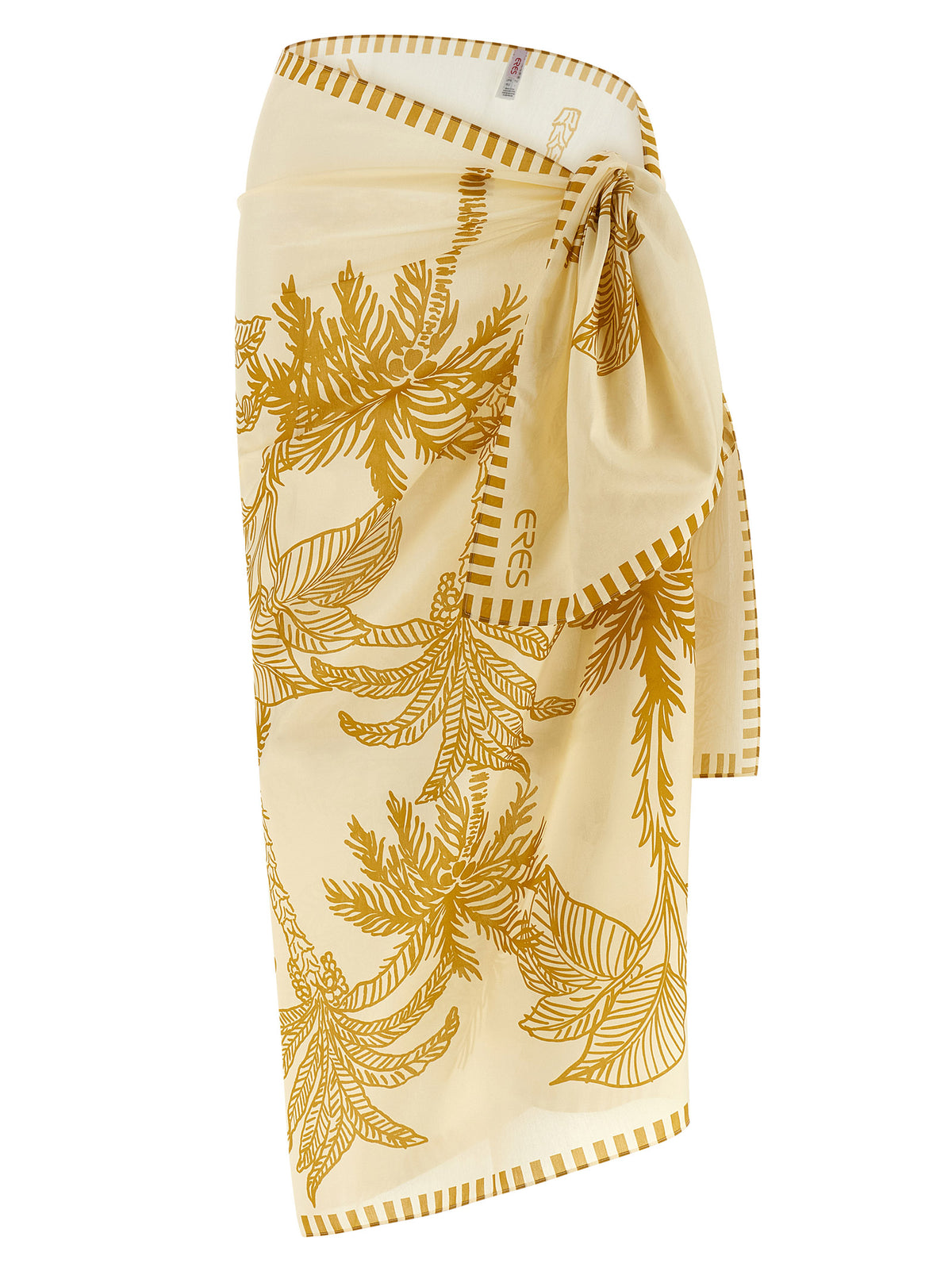 Jupe midi en coton beige Eres