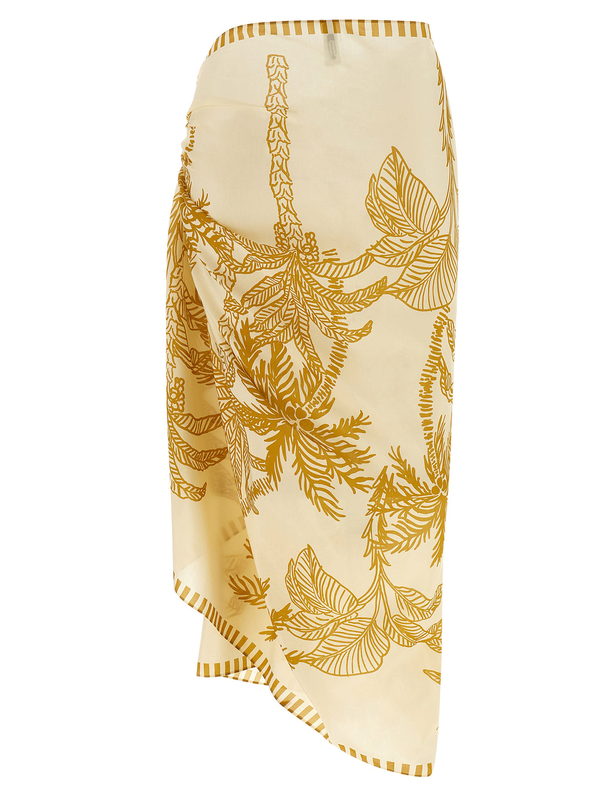 Jupe midi en coton beige Eres