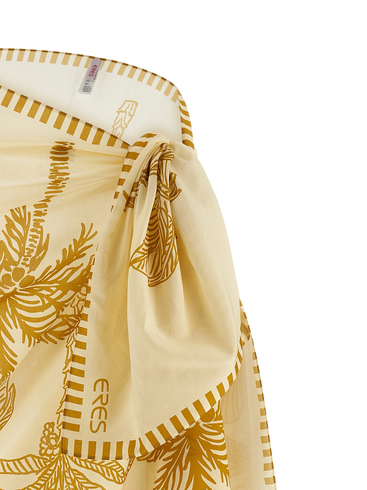 Jupe midi en coton beige Eres