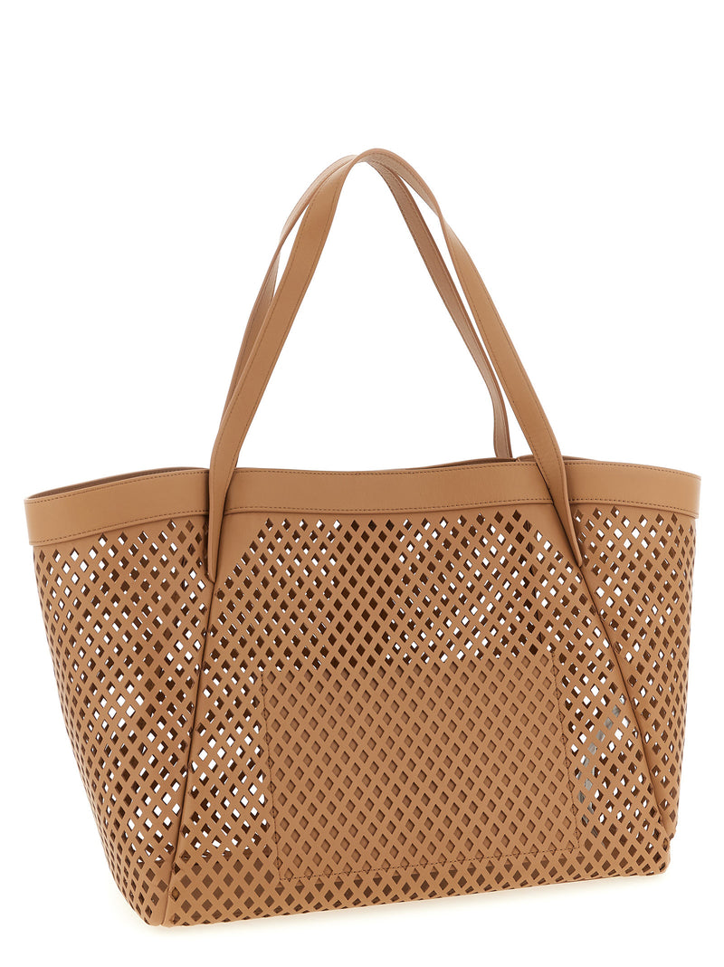 Sac cabas en polyéthylène marron Twinset