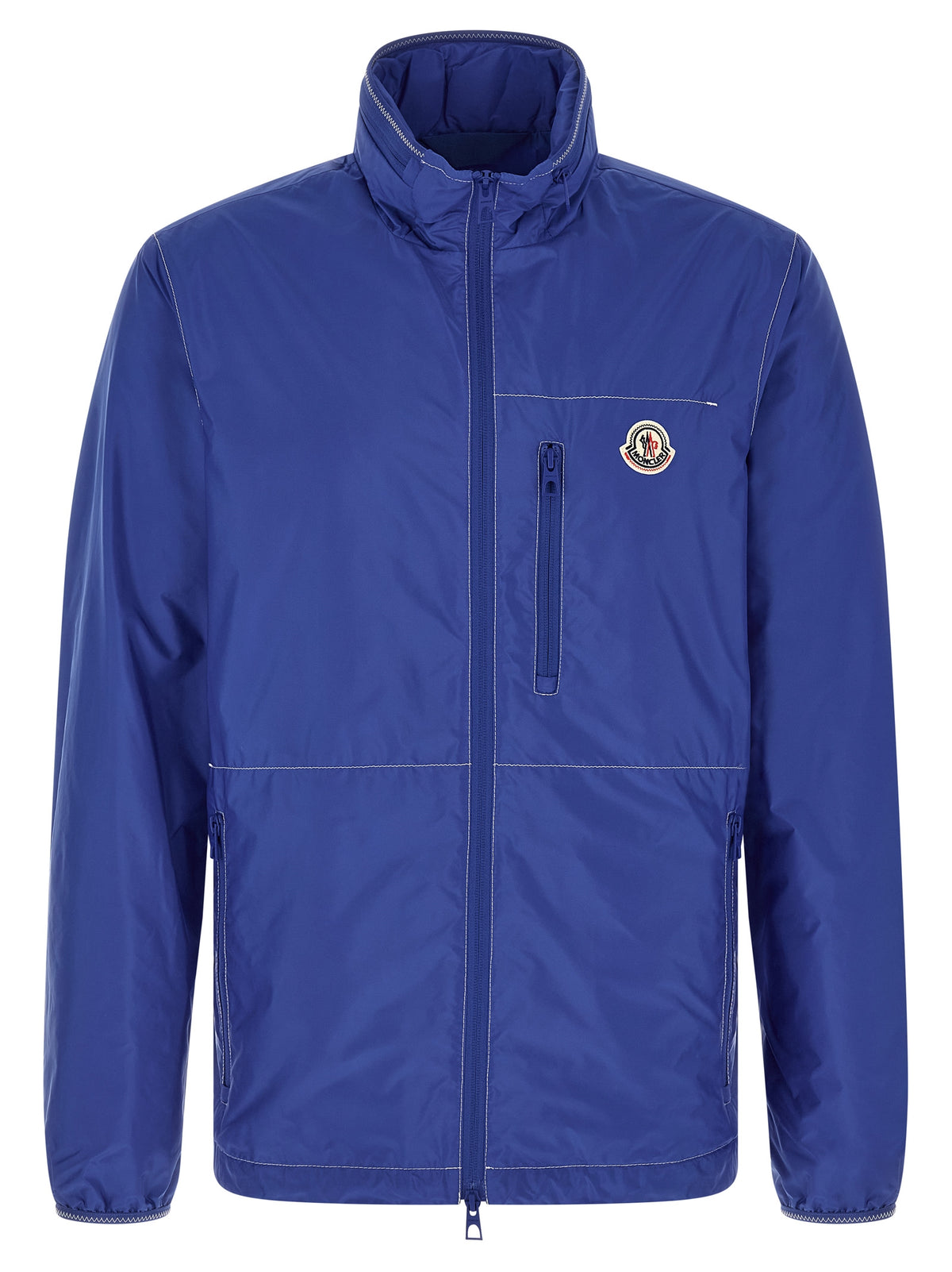 Veste Moncler en polyamide bleu