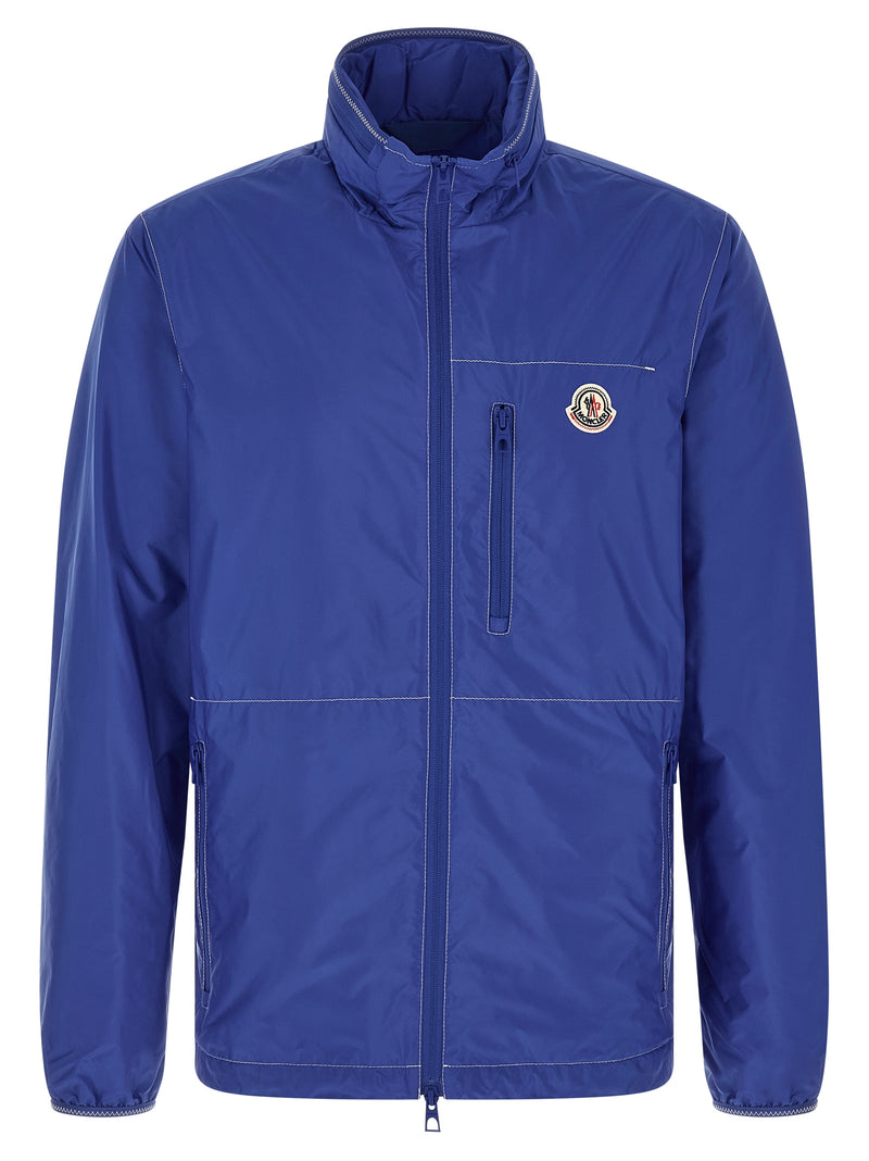 Veste Moncler en polyamide bleu
