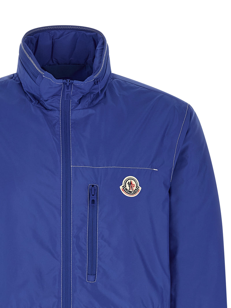 Veste Moncler en polyamide bleu
