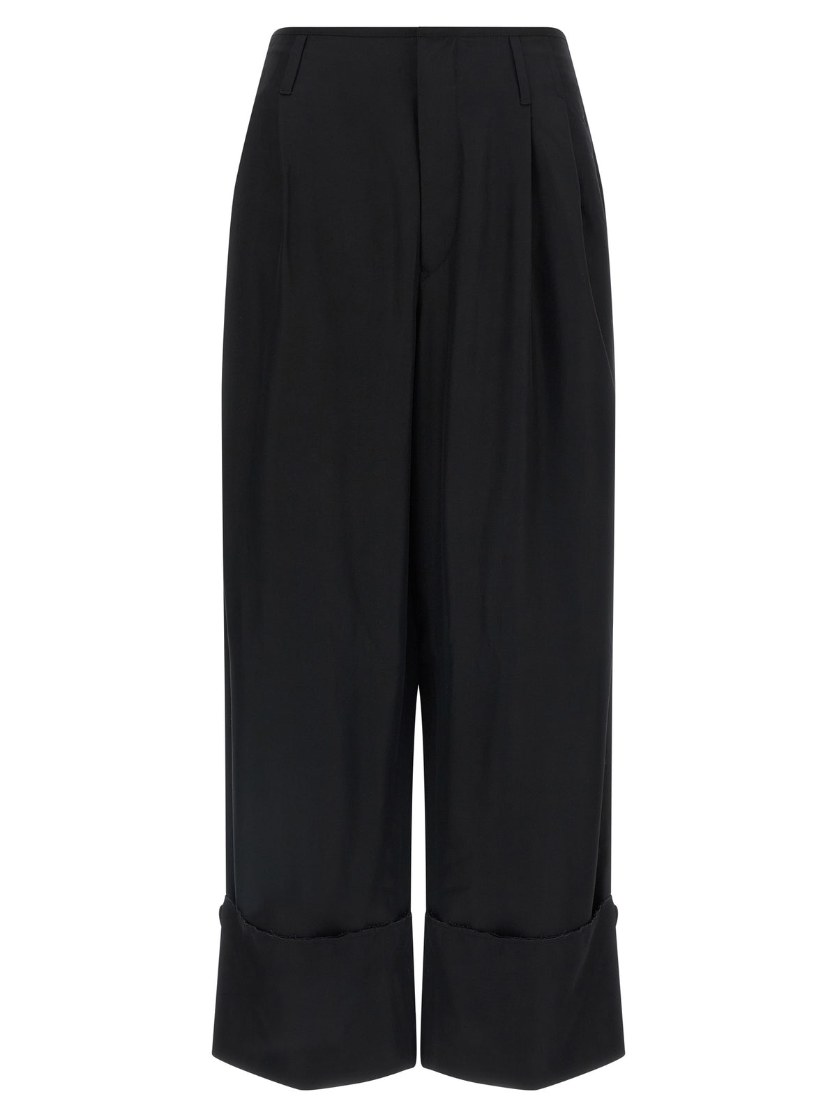 Pantalons Casual Noirs en Viscose Darkpark - Modèle Diana