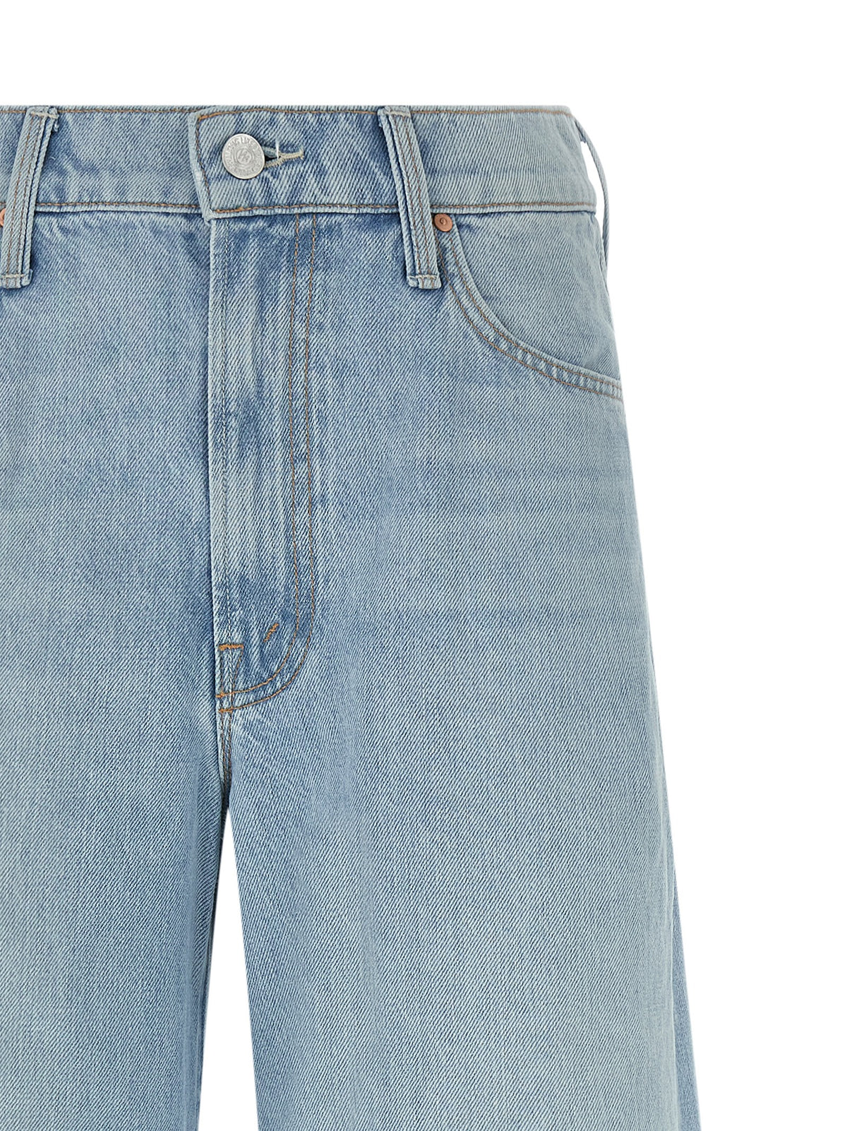 Mother Denim Ditcher Roller Skimp Light Blue Jeans