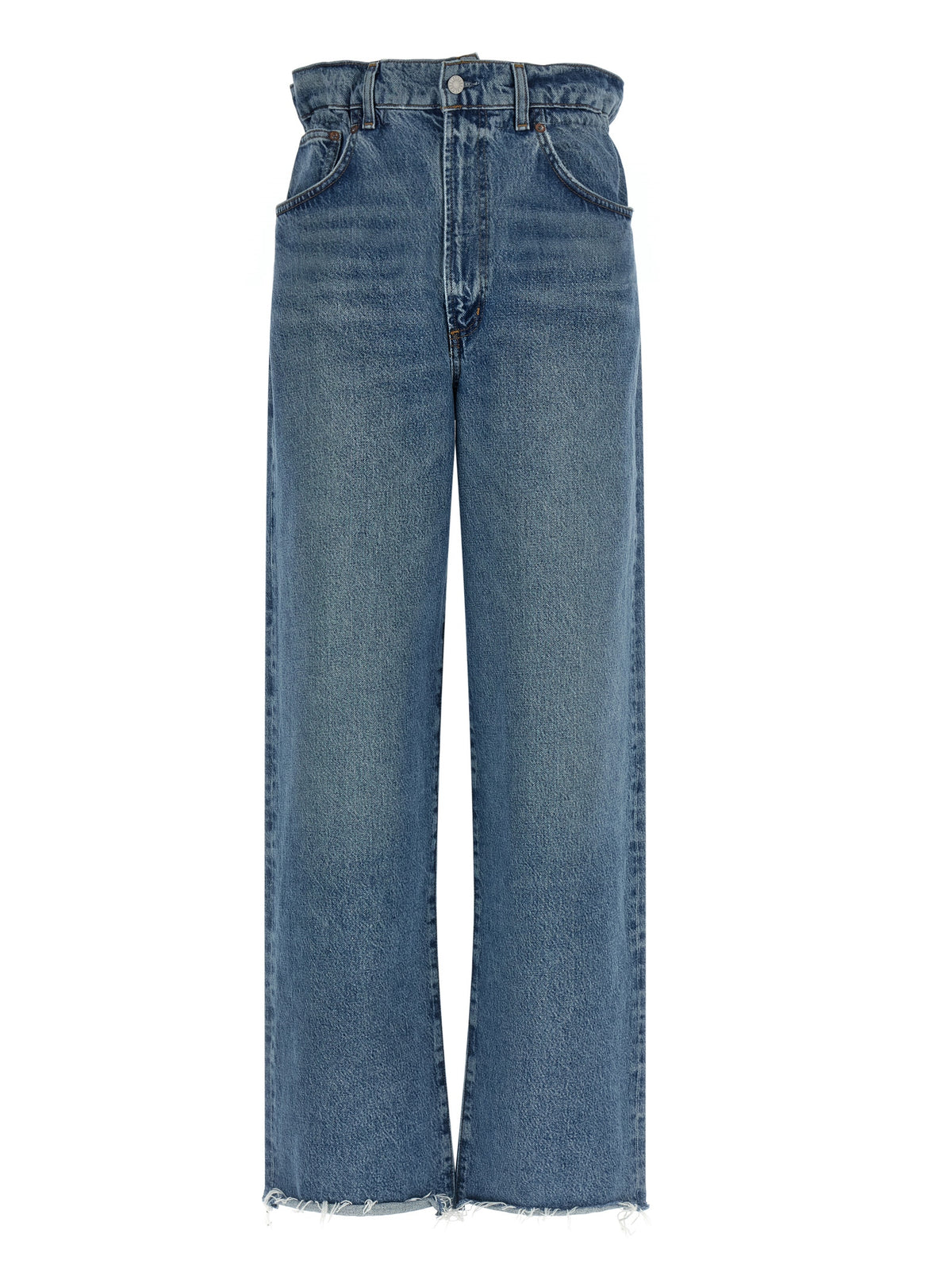 Jean droit en coton bleu Agolde