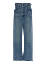 Jean droit en coton bleu Agolde