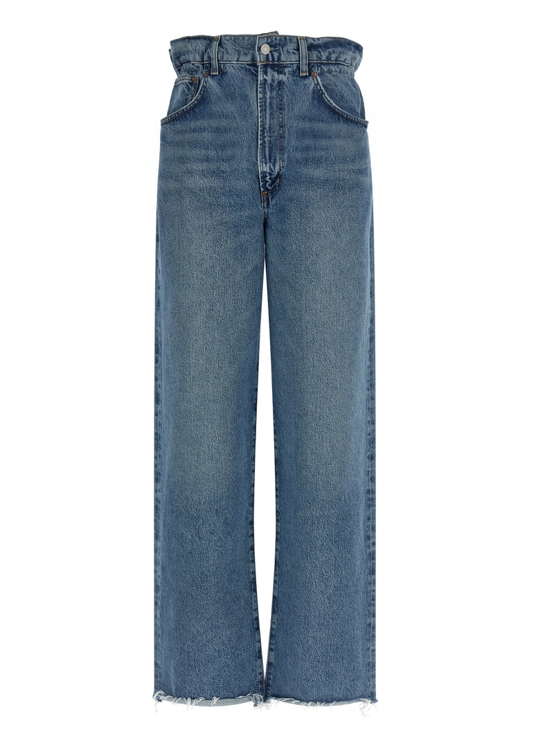 Jean droit en coton bleu Agolde