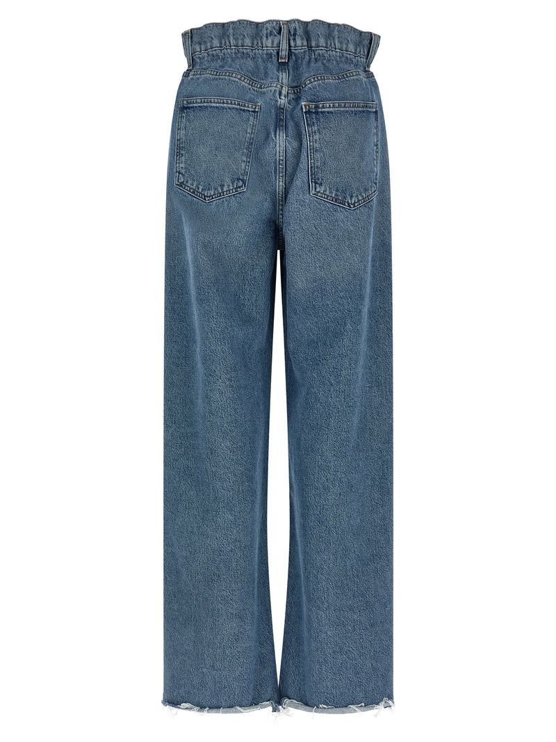 Jean droit en coton bleu Agolde