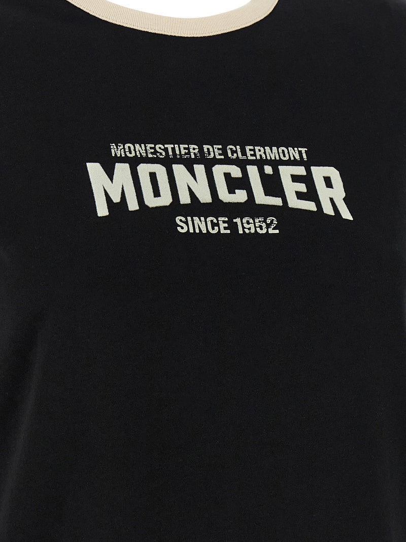 Moncler Black Cotton T-Shirt